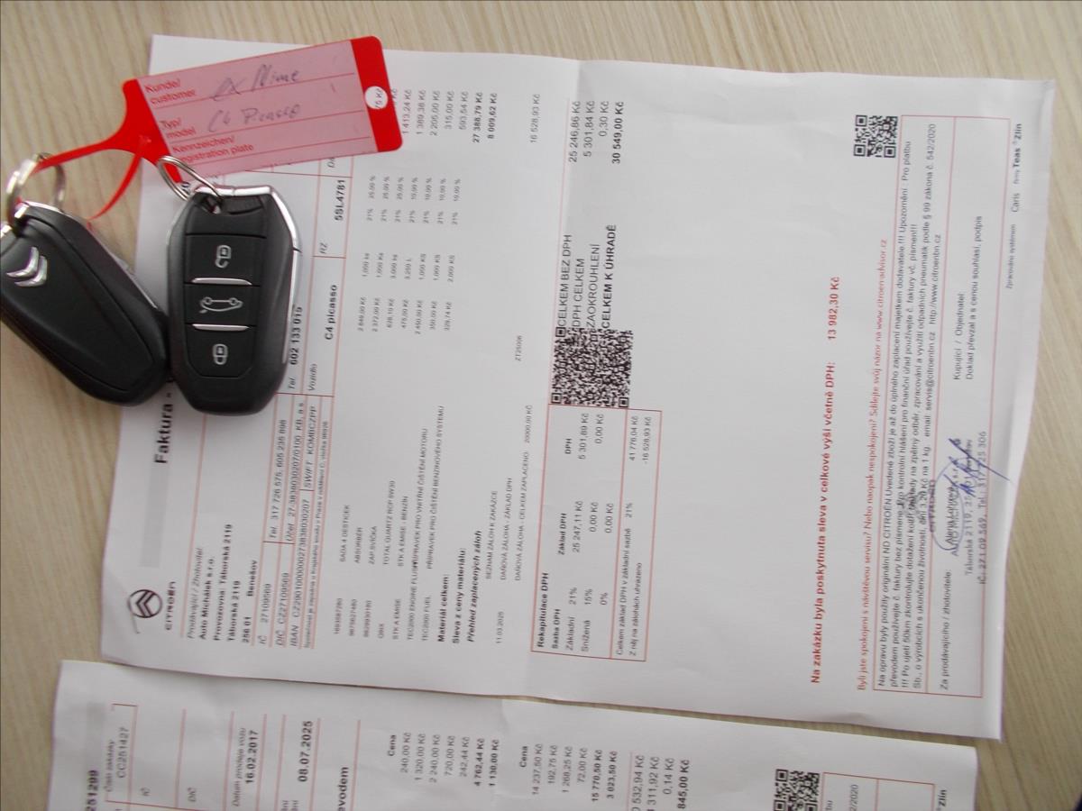 Citroën C4 Picasso 1,2 PT 81 kW DIGIKLIMA 72863 KM PĚKNÉ - foto 29