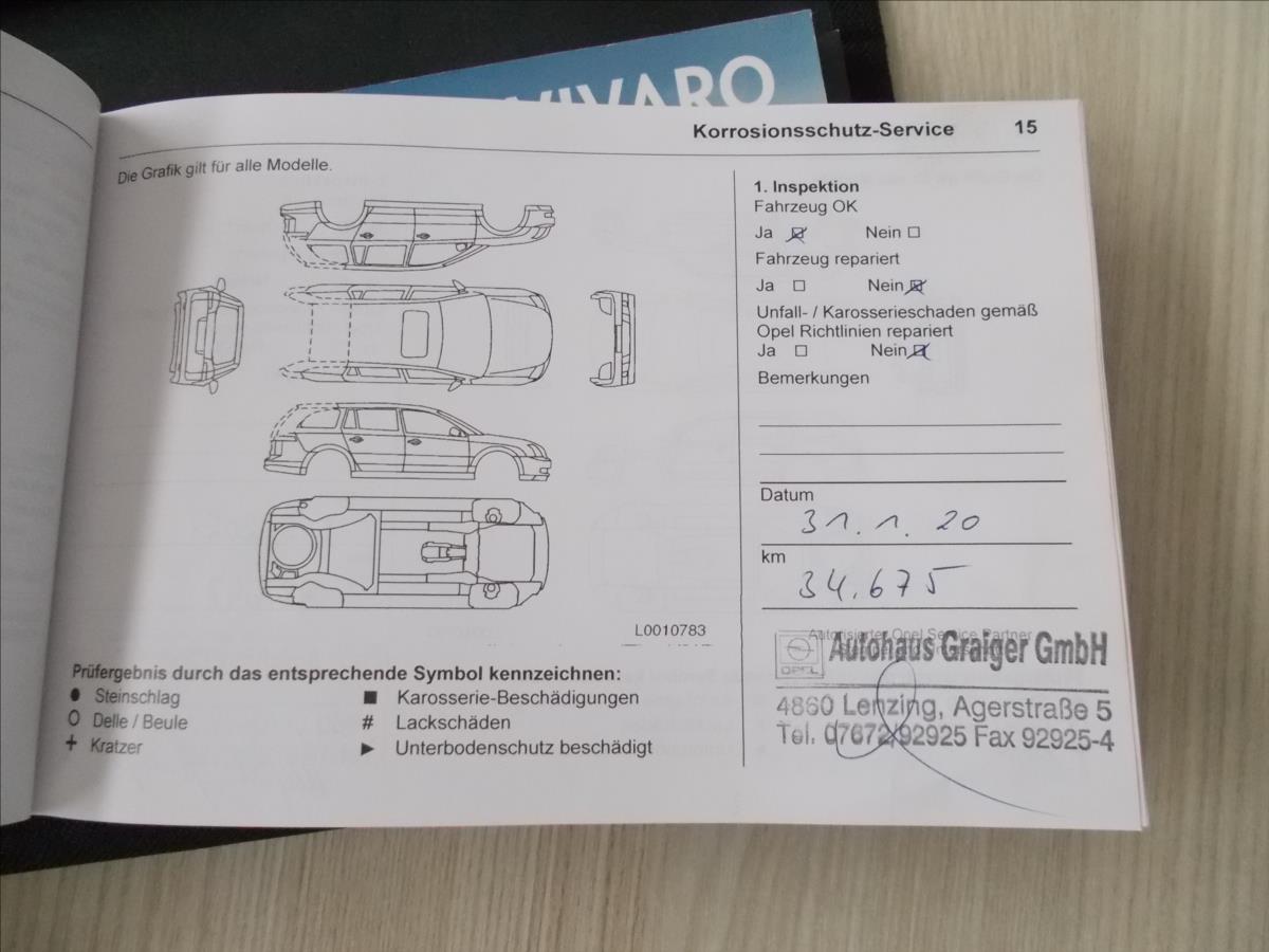 Opel Vivaro 1,6 DCi DPH L2H1 SERVISNÍ HISTORIE TZ - foto 33