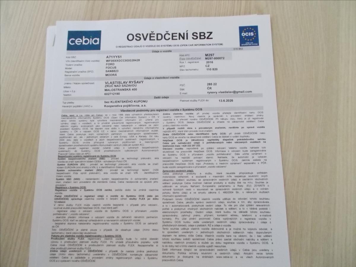 Ford Focus 1,0 EcoBoost ČR 2.MAJITEL od R. 2018 DIGIKLIMA - foto 37