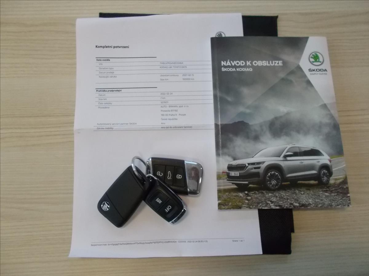 Škoda Kodiaq 2,0 TDI  ČR DPH 1.MAJITEL L & K ZÁRUKA WEBASTO - foto 34