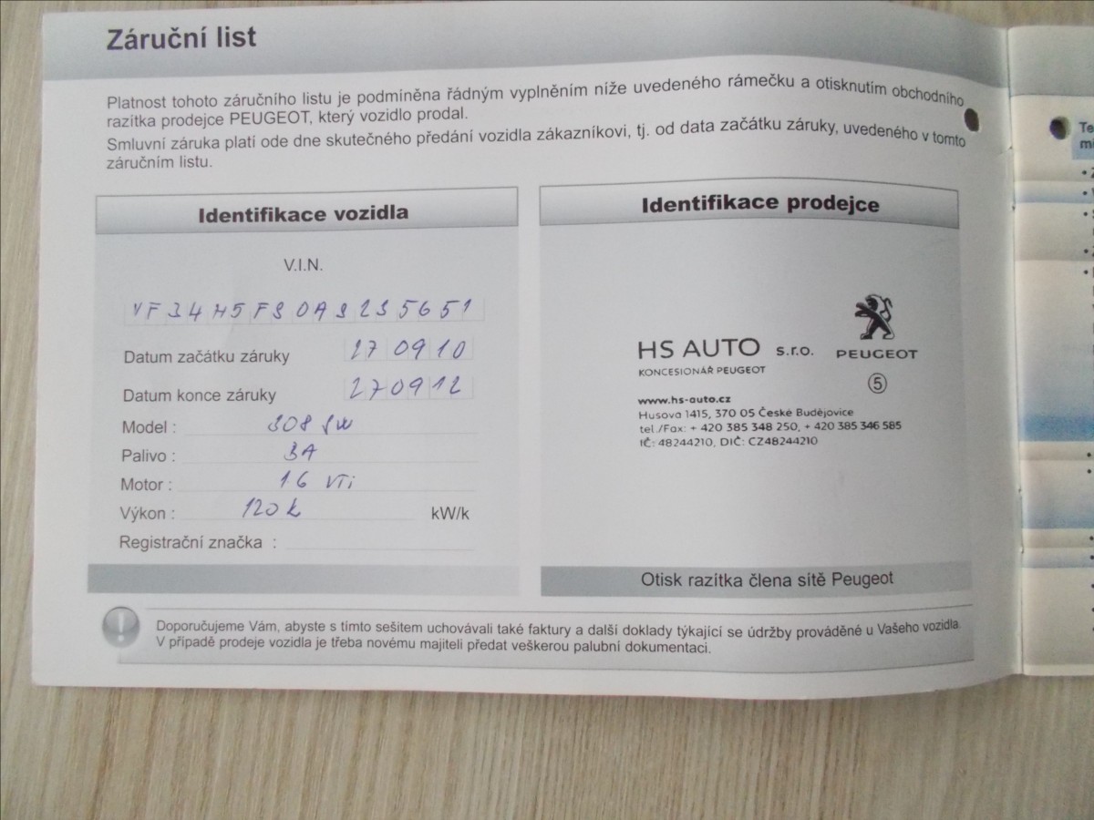 Peugeot 308 1,6 16V ČR NOVÁ STK TZ PĚKNÉ  SW - foto 32